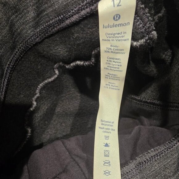 Lululemon Womens Get Going Studio to Street Jogger Soft Dark Grey Black Size 12 - Picture 10 of 10